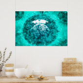 ガラス状のビュー2を持つH5N1ウイルスのグループ ポスター (キッチン)