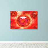 ガラス状のView 1を持つH5N1ウイルス群 キャンバスプリント (インサイチュ (ウッドフロア))