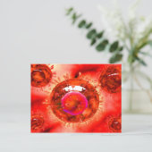 ガラス状のView 1を持つH5N1ウイルス群 ポストカード (スタンド正面)