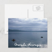 ガラス状ラグーナ・デ・アポヨ、グラナダ、ニカラグア ポストカード (正面/裏面)