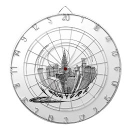 ガラス玉のニューヨーク ダーツボード