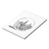 ガラス玉のニューヨーク ノートパッド (回転)