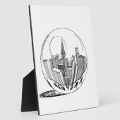 ガラス玉のニューヨーク フォトプラーク (側面)