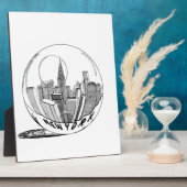 ガラス玉のニューヨーク フォトプラーク (側面)