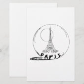 ガラス玉のパリ 便箋 (正面/裏面)