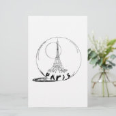 ガラス玉のパリ 便箋 (スタンド正面)