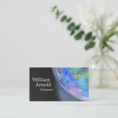 ガラス玉 名刺 (スタンド正面)