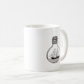 ガラス球の中の船 コーヒーマグカップ (正面右)