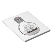 ガラス球の中の船 ノートパッド (アングル)