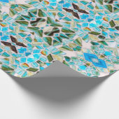 ガラス瑪瑙の石モザイクデザイン ラッピングペーパー (角)