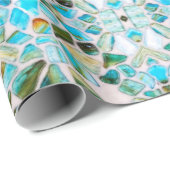 ガラス瑪瑙の石モザイクデザイン ラッピングペーパー (ロールコーナー)