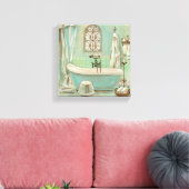 ガラス瓦浴 キャンバスプリント (インサイチュ (リビング))