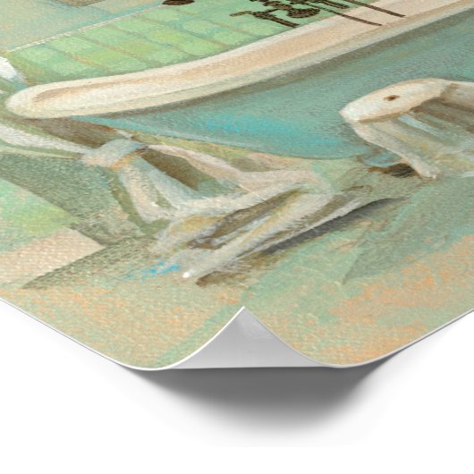 ガラス瓦浴 ポスター (角)