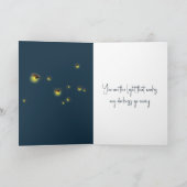 ガラス瓶にホタルをありがとう カード (内部)