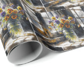 ガラス瓶にヴィンテージを入れる ラッピングペーパー (ロールコーナー)