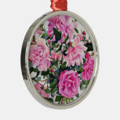 ガラス瓶のバラ メタルオーナメント (右)