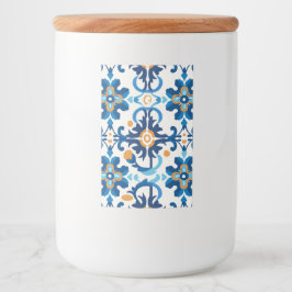 ガラス瓶（青と茶色の蓋） フードラベル