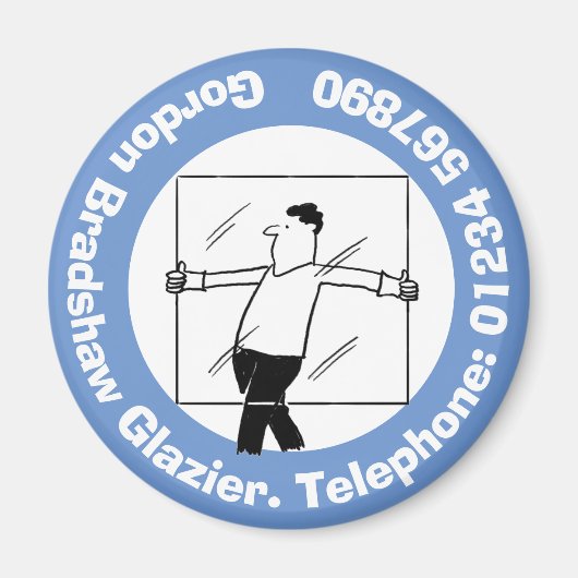 ガラス用の窓ガラスとガラス マグネット (正面)