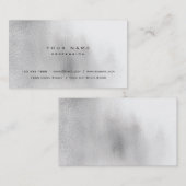 ガラス白グレーブラックグラスグラデーションスタイリストVip 名刺 (正面/裏面)