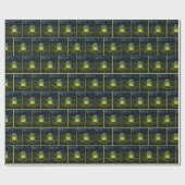 ガラス白熱［赤熱］光を放つ瓶にホタルが入る ラッピングペーパー (フラット)