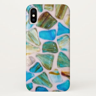 ガラス石モザイク iPhone X ケース