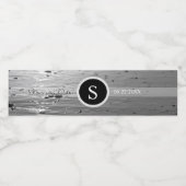 ガラス砂グレースケ結婚ールの水ボトルラベル ペットボトルラベル (シングルラベル)