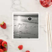 ガラス砂グレースケ結婚ール スタンダードカクテルナプキン (インサイチュ)