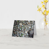 ガラス砂 カード (黄色い花)