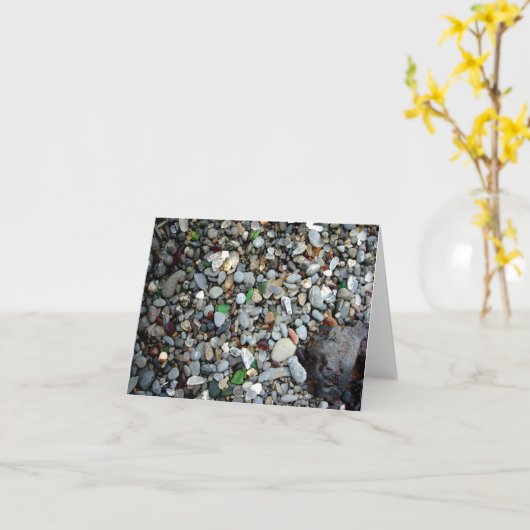 ガラス砂 カード (黄色い花)