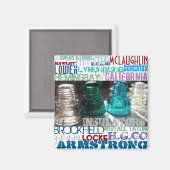 ガラス碍子TELECOM履歴磁石 マグネット (正面/裏面)