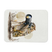 ガラス磁石を通して マグネット (横)