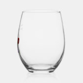 ガラス磁石付きアニメーションワインボトル ステムなしワイングラス (右)