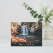 ガラス秋ノースカロライナ ポストカード (スタンド正面)