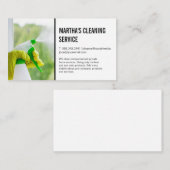 ガラス窓のクリーニングスプレー | 家保の 名刺 (正面/裏面)