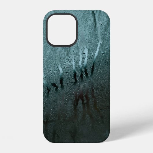 ガラス窓の水分テクスチャ iPhoneケース (裏面)