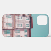 ガラス窓付きのピンク色の家 Case-Mate iPhoneケース (裏面 (横))