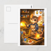 ガラス細工師としてのキャリアマウス ポストカード (正面/裏面)