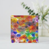 ガラス結婚灯 招待状 (スタンド正面)