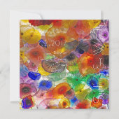 ガラス結婚灯 招待状 (正面)