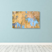 ガラス絵を描グラスの天気 キャンバスプリント (インサイチュ (ウッドフロア))