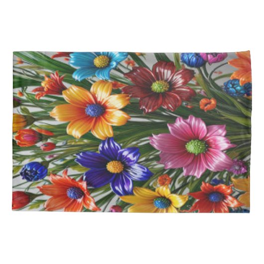 ガラス美しい#77 - Pillowcase 枕カバー (裏面-左)