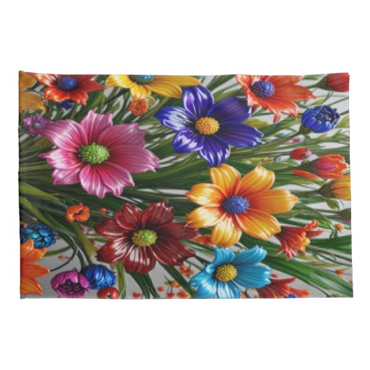 ガラス美しい#77 - Pillowcase 枕カバー (裏面-右)