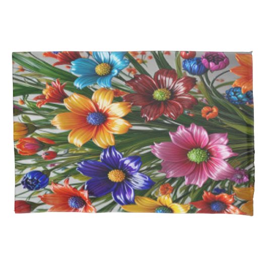 ガラス美しい#77 - Pillowcase 枕カバー (正面左)