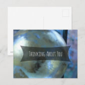 ガラス考える金ゴールドリーフOrbについて ポストカード (正面/裏面)