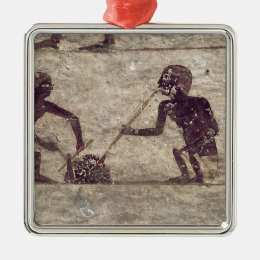 ガラス職人 メタルオーナメント (正面)