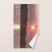 ガラス色の日没 バスタオルセット (ハンドタオル)