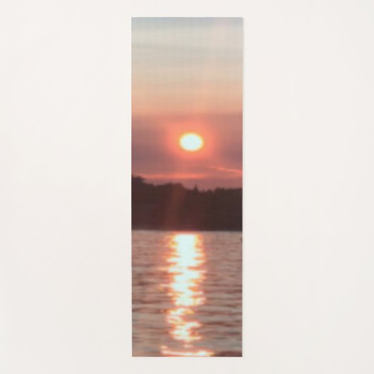 ガラス色の日没 ヨガマット (正面)