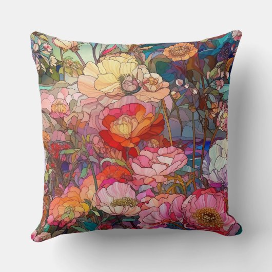 ガラス花びら クッション (裏面)