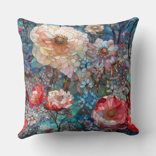 ガラス花びら クッション (裏面)