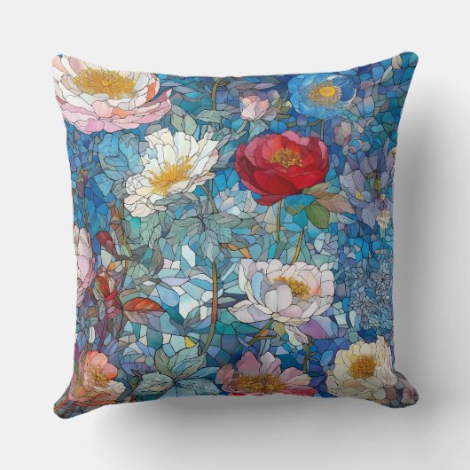 ガラス花びら クッション (裏面)